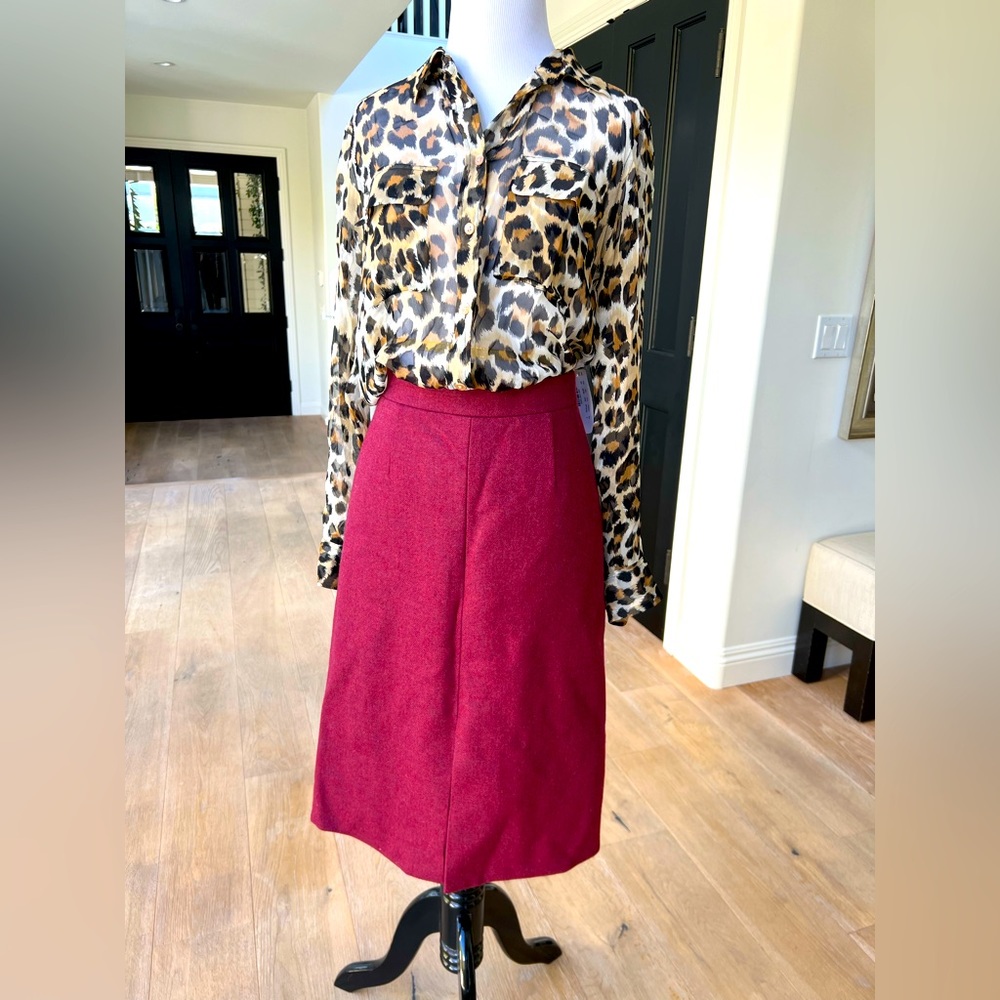 JCrew wool pencil skirt